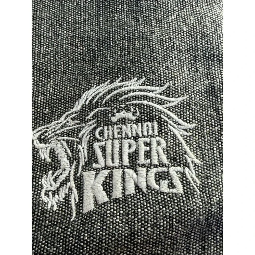 Vintage Cricket Messenger Bag Chennai Super Kings CSK Gray Yellow Lion Logo